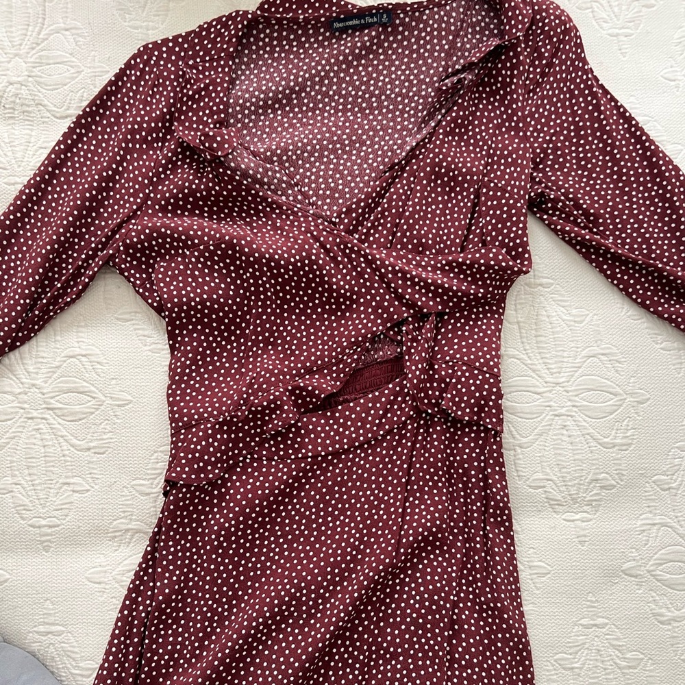 Abercrombie & Fitch polka dot cut out dress women’s size small